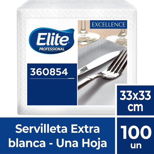 Servilleta Excellence Blanco Una Hoja 100 Un XL Elite Professional