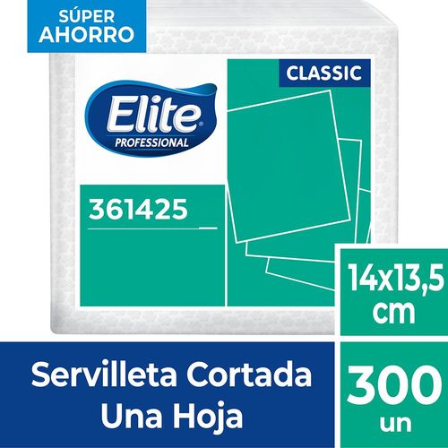 Servilleta Cortada Classic Una Hoja 300 Un Elite Professional