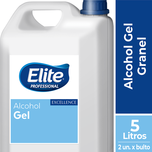 Alcohol Granel Gel 1 galonera 5 litros Elite Professional