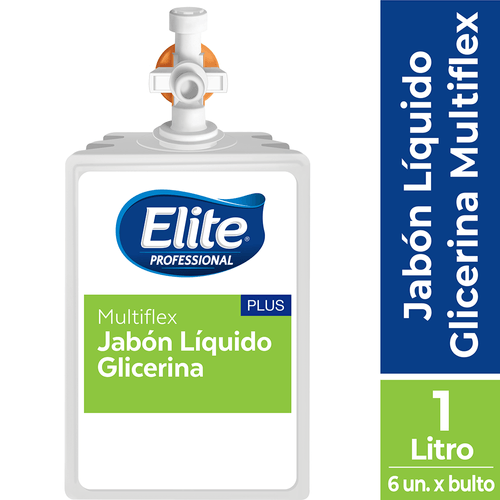 Jabón Multiflex Glicerina 1 Un 1 litro Elite Professional