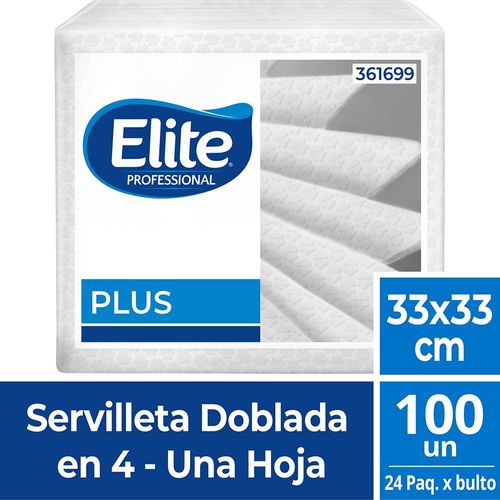 Servilleta Doblada Plus Una Hoja 100 Un Elite Professional