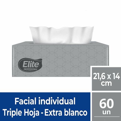 Faciales Caja Triple Hoja 60 Un Elite Professional