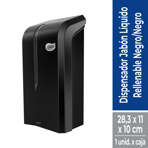 Dispensador De Jabón Multiflex Negro Elite Professional
