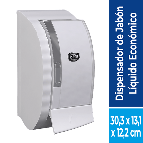 Dispensador De Jabones Y Alcoholes Rellenable Blanco Elite Professional