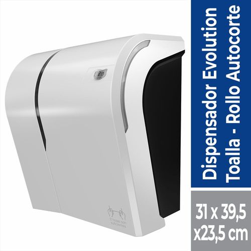 Dispensador De Papel Toalla Rollo Autocorte 1 Un Elite Professional